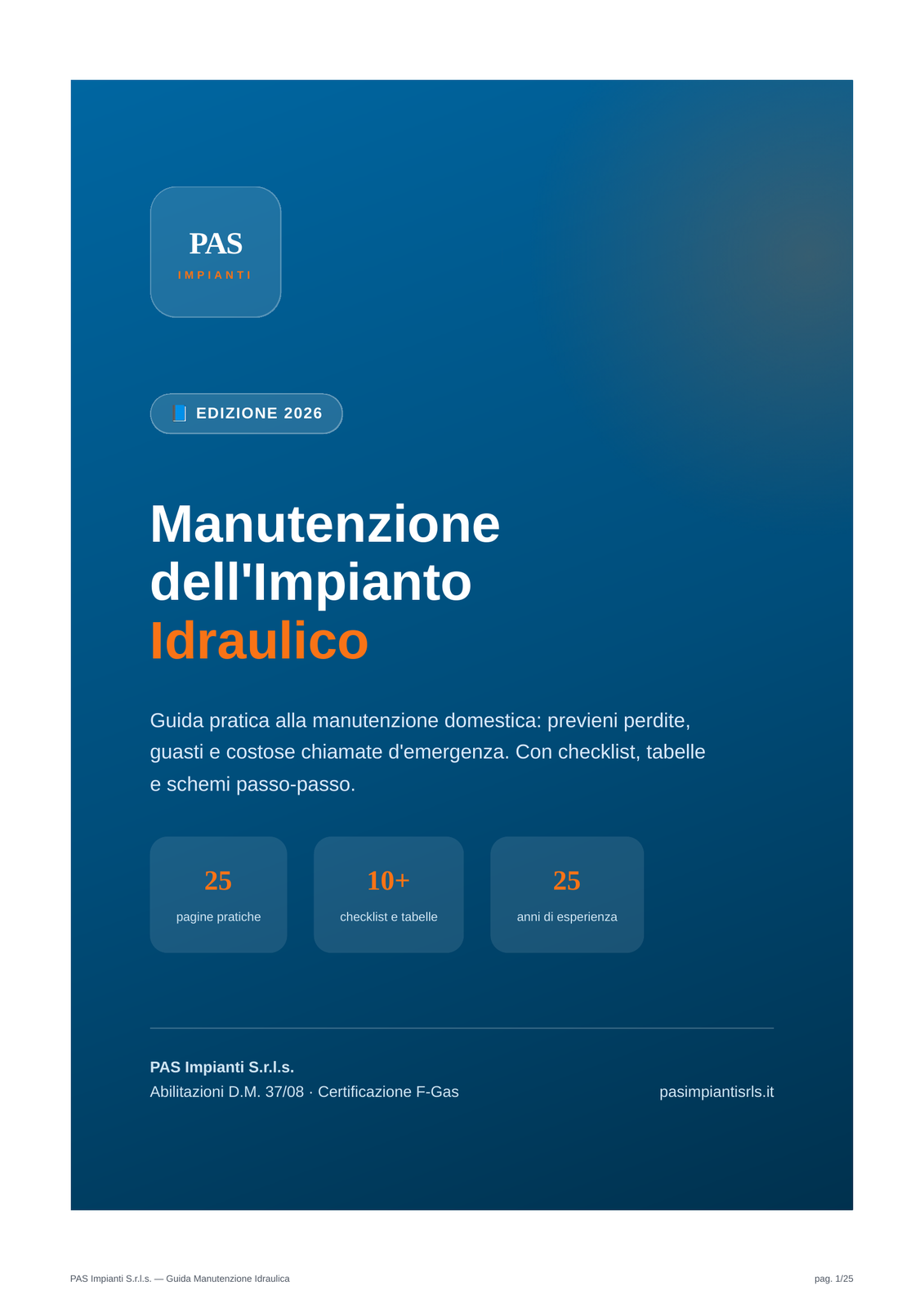 Guida Manutenzione Idraulica – PAS