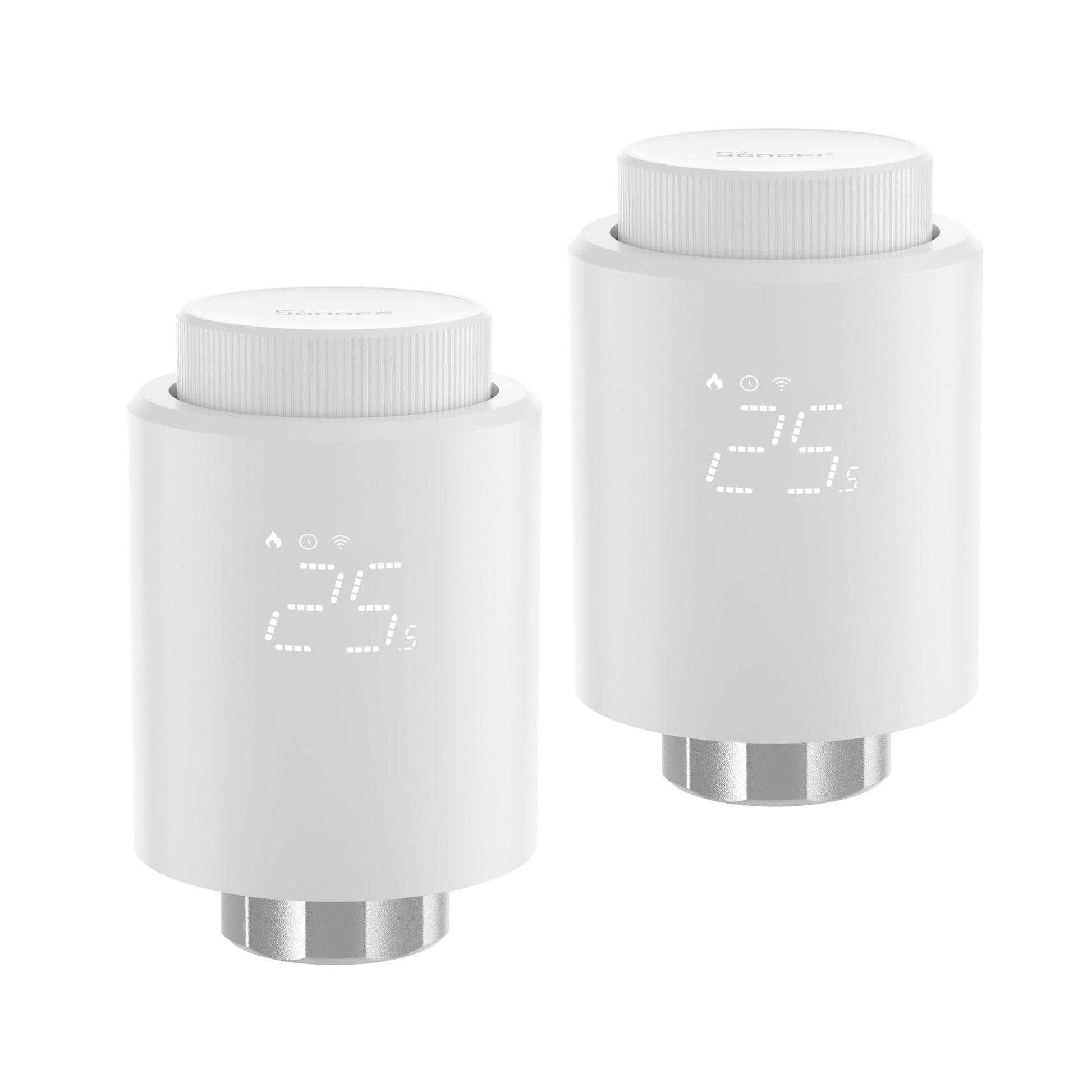 2 Pack SONOFF Zigbee Thermostatic Radiator Valve, TRVZB, Add-On Smart Radiator Valve For Smart Home Control, Easy Installation, Save Heating Costs,-0
