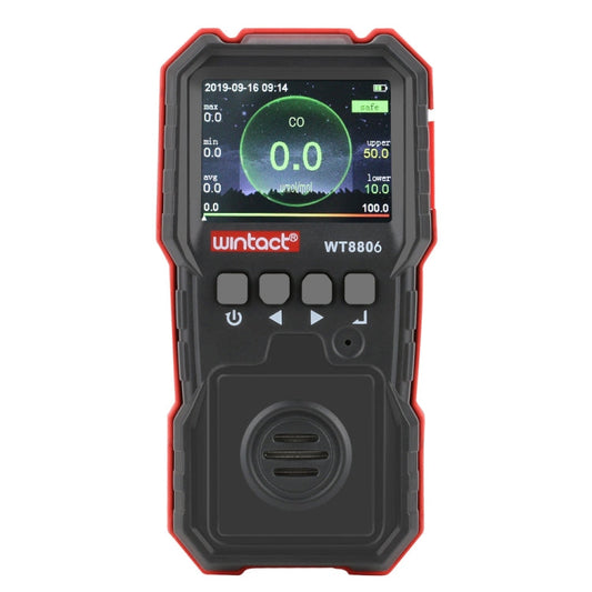 WINTACT WT8806 Carbon Monoxide Monitor Professional Rechargeable Gas Sensor High Sensitive Poisoning Sound-light Vibration Alarm CO Detector-0