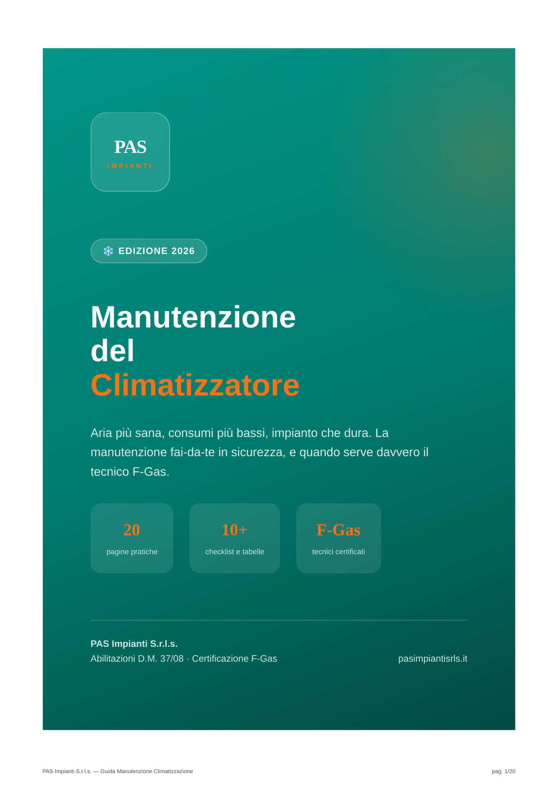 Guida Manutenzione Climatizzazione – PAS