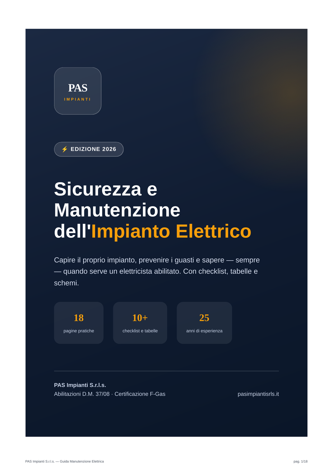 Guida Manutenzione Elettrica – PAS